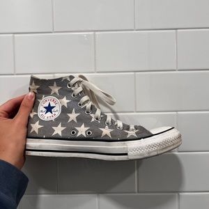 Unisex Converse high top shoes.
